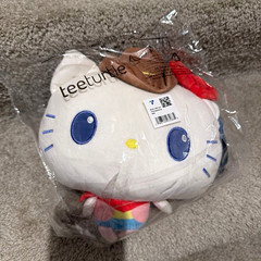 teeturtle Hello Kitty Cat Plush Stuffed Toy Small Washable White