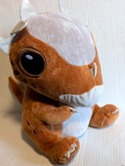 Universal Studios Jurassic Park Brown T Rex Tyrannosaurus Dinosaur Plush Toy 14″