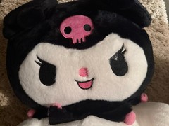 KAROMI Kawaii Juju Kur Cat Plush 28″ – White Black Pink Stuffed Animal *NEW
