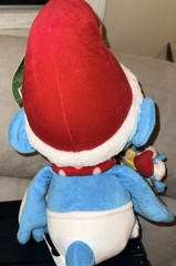 Macys Holiday Christmas Smurf Plush 2010 Large w Finger Pals Smurfette NEW RaRe