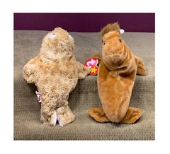 1999 & 2003 TY BEANIE’S SEAL AND WALRUS PLUSH/STUFFED ANIMAL