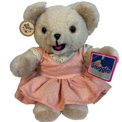 Vintage Russ Berri & Co Snuggie Teddy Bear 1986 Plush Item #3145 – 10 Inches