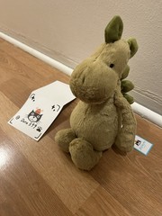 Jellycat BASHFUL DINO – Dinosaur – Authentic – NWT US Fast Shipping