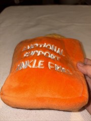 Relatable Emotional Support Crinkle Fries Plushies Fun Gifts NWOT
