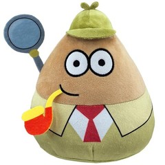 Mr Pou Alien Green Hat 9 Inch Stuffed Animal Plush Toys Toddler Dolls Kids Gifts