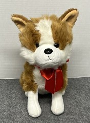 Hug Fun Puppy Dog 14″ Plush Stuffed Animal with Bow