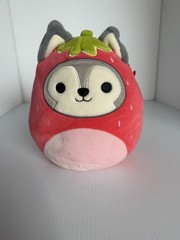 Squishmallow Plush Ryan the Strawberry Husky Dog Costume Squad