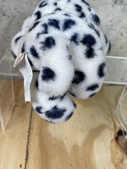 DAKIN Dalmatian Puppy Dog Plush Stuffed Animal White Black Spots Red Bow w tag