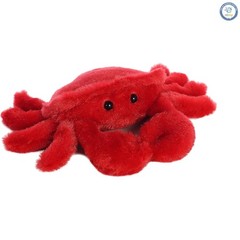 Soft Fluffy 8-Inch Crab Plush from Mini Flopsie Collection – Ideal for Cuddling
