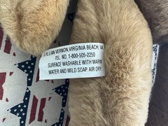 16” Vintage Lillian Vernon Posable Teddy Bear Plush With Original Bear shape Box