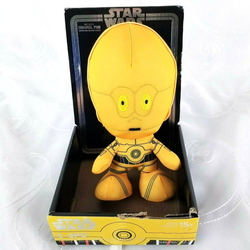 Star Wars C-3PO Stuffed Plush Disney Collectible Se7en 20 7″H No Enamel Pin