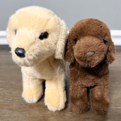 Douglas Spankie the Yellow Lab & Sylvia the Chocolate Lab Plush Set