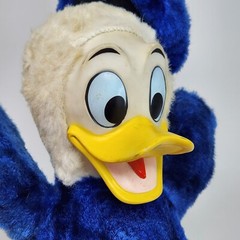 WALT DISNEY CHARACTER RUBBER FACE DONALD DUCK VINTAGE STUFFED ANIMAL PLUSH TOY