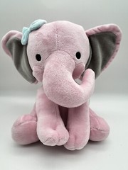 Stuffed Elephant Bedtime Originals Twinkle Toes Pink Plush Animal Hazel Pink