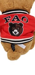 FAO Schwarz Teddy Bear Soft Plush Toy Brown 1862 Varsity Jacket Anniversary