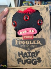 ZURU Fuggler Hairy Fuggs 3-Eyed Black Monster Plush NEW Sealed Target Exclusive