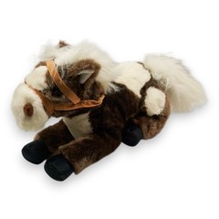 Horse Plush Paint Horse Pinto Brown & White 18″ Dan Dee Kids Toy Stuffed Horse