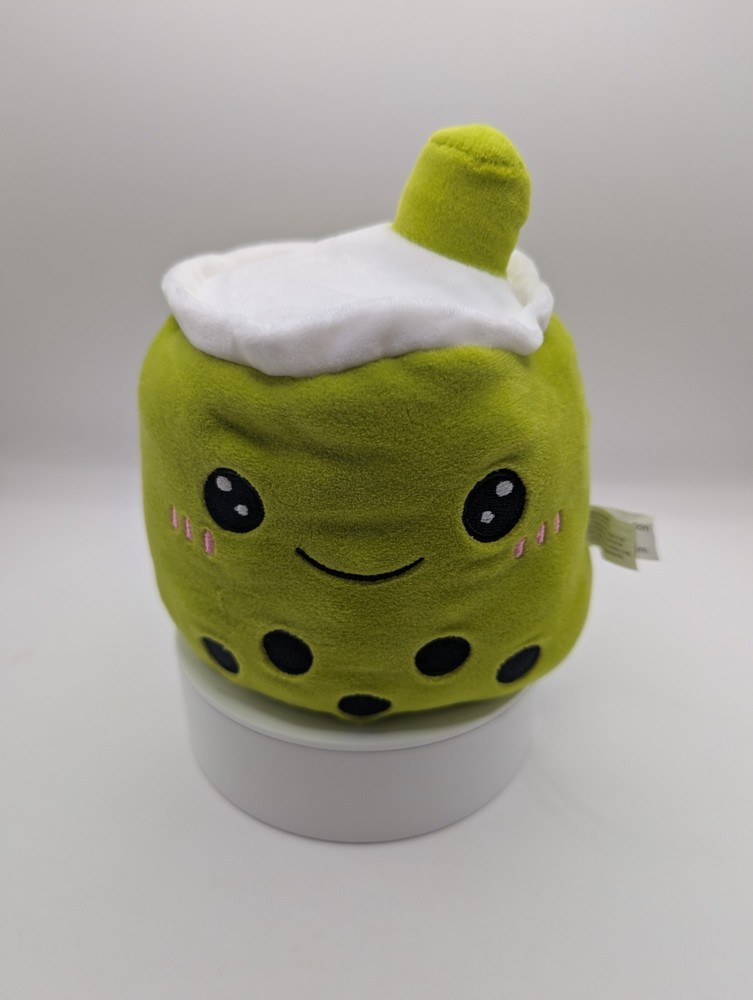 Boba Tea Reversible Happy, Sad Plush toy 5.5” – Used – Green, Purple