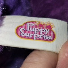 Just Play Puppy Surprise Plush Stuffed Puppy Dog Purple/Blue/Pink Small 2018