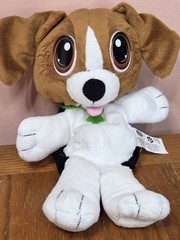Kellytoy K9 Dog Plush Stuffed Animal Medium 14-24 in Brown White Black, Washable