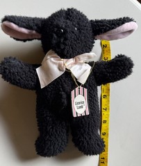North American Bear Co. Licorice Lamb Black 10” Plush Sheep 1989 Vintage W/ Tags