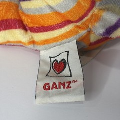 Webkinz Striped Cheeky Cat Orange Purple Ganz Plush Stuffed Toy No Code RARE