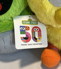 New Sesame Street 50 Years Plush Lot Big Bird Oscar Elmo Cookie Monster
