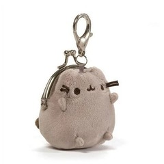 Gund NEW Pusheen COIN PURSE Key Chain Plush Backpack Clip Cat Kitty