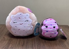 Squishmallows 7” Fresa Poptart Strawberry Plush Nwt Pink 5” Ermengarde Donut Set