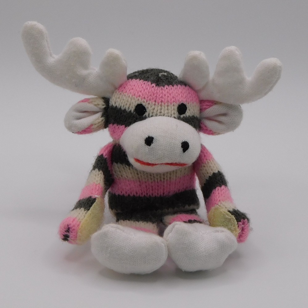 Whimzy Pets ~ PLUSH MOOSE ~ 3″ Miniature Stuffed Animal EUC No Tag