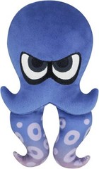 Sanei Boeki Splatoon3 All Star Collection Octopus Blue S Plush Toy Height 22cm