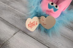 I’m Wild About You KIPP Brothers Monkey Plush Soft Toy Stuffed Animal Blue Pink