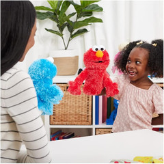 GUND Sesame Street Official Elmo Muppet Plush Hand Puppet, Premium Plush Toy for