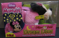 Minnie Mouse MINI Pillow Pets Dream Lites w/ Hanging Clip – New Without Battery