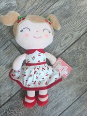 NEW Gloveleya Plush Backpack Doll Cherry Soft babydoll Cherries first baby