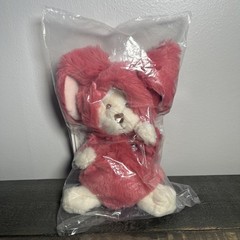Bukowski Bears 7in NWT Colorful Ziggy Plush Teddy Lovey Toy Pink Bunny Suit