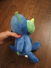 Skip * Hop Zoo Happy SUPER SOFT Blue Green 11″ Dinosaur Plush EUC Adorable!