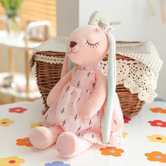 1pc 35cm Long Ear Rabbit Plush Toy Baby Sleep Comfort Doll Pink Gift – NEW