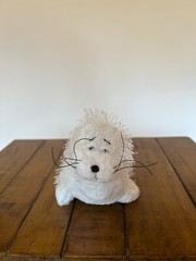 WEBKINZ SEAL STUFFED ANIMAL PLUSH BY GANZ HM023 WHITE WITH TAGS NO CODES
