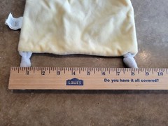 Dan Dee Yellow Giraffe Baby Security Blanket Rattle Knotted Corners Lovey Gray