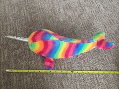 Douglas Plush RAINBOW NARWHAL Stuffed Animal Cuddle Toys Whale Narwhal Narwals