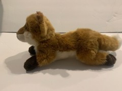Yomiko Classics Realistic Fox Russ Red Brown White 12″ Plush Laying Down