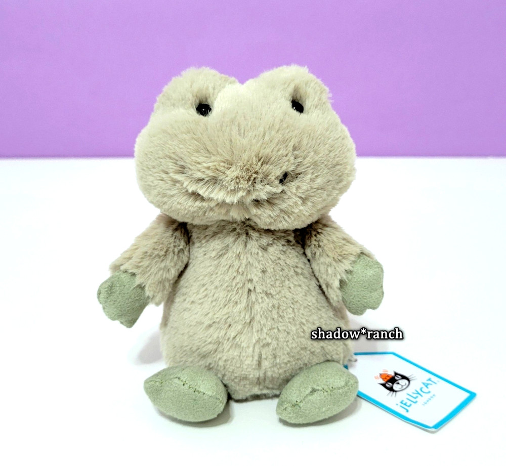 Jellycat Nippit Frog + Dust Bag – Retired – Tiny 4.5″ – New with CREASED Tags