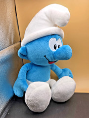 10″ Talking Smurf Plush 2008 Jakks Pacific. Non-working. See descrp for details.