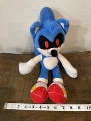 SEGA Sonic The Hedgehog Evil Sonic EXE 14″ Fan Made Custom Plush Toy Creepypasta