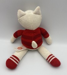2014 Plush Target Holiday Knit Bullseye Kitty Cat