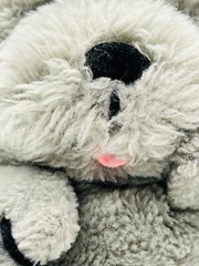 Dakin Nature Babies Mopsy Gray Dog Puppy Plush Stuffed Animal Vintage 1982 10″