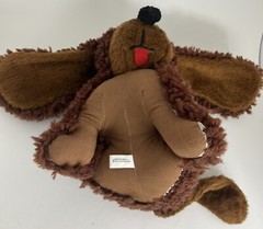 Vintage Rare 1983 Latch & Hug Huggables Brown Dog With Tongue Out 9” Plush