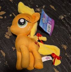 My Little Pony Applejack Small Plush Pony Orange Yellow Red, With Tags 2018