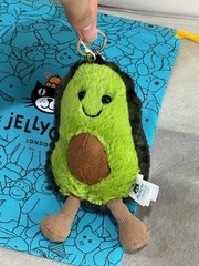 Jellycat Avocado Bag Charm Keychain – Cute Plush Gift NWT SALE Christmas 2025